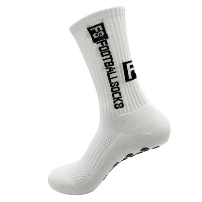 4 Pairs Soccer Socks Sports Grip Socks Anti-Slip Basketball Socks Spot Rubber Anti-Slip Cotton Soccer Socks