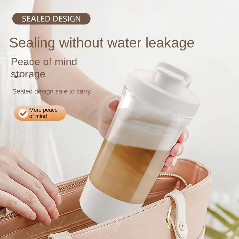 New Women Men Shaker Cup USB Charging Shaker Cup for Protein Shaker Meal Replacement Shake Portable Gym Water Bottle Mixing Cup